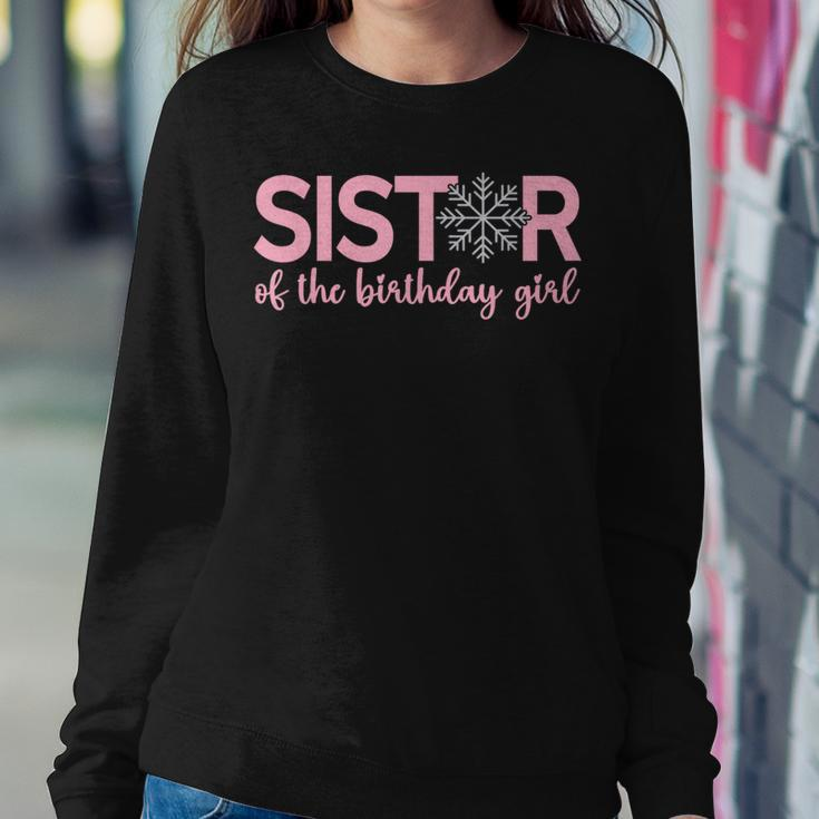 Sister Of The Birthday Girl Winter Onederland 1St Birthday Women Sweatshirt Unique Gifts