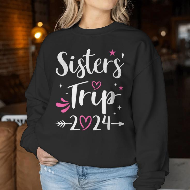 Sisters Trip 2024 For Girls Weekend Women Sweatshirt Funny Gifts