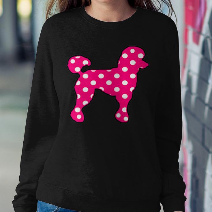 Sock Hop Cutie 50S Costume Pink Polka Dot Poodle Women Sweatshirt Unique Gifts