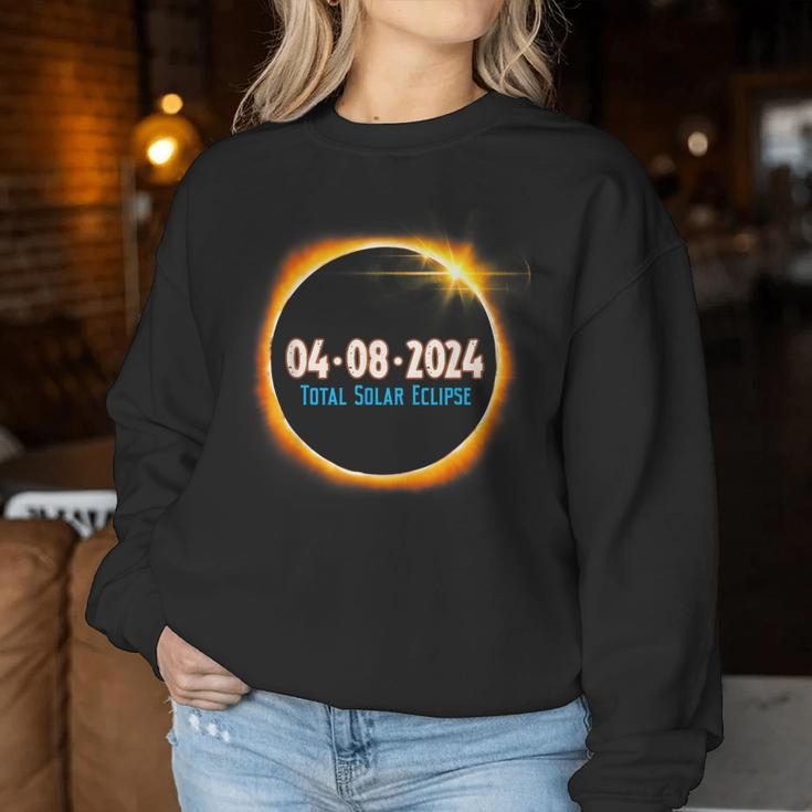 Solar Eclipse 2024 American Totality Astronomy Women Sweatshirt Unique Gifts