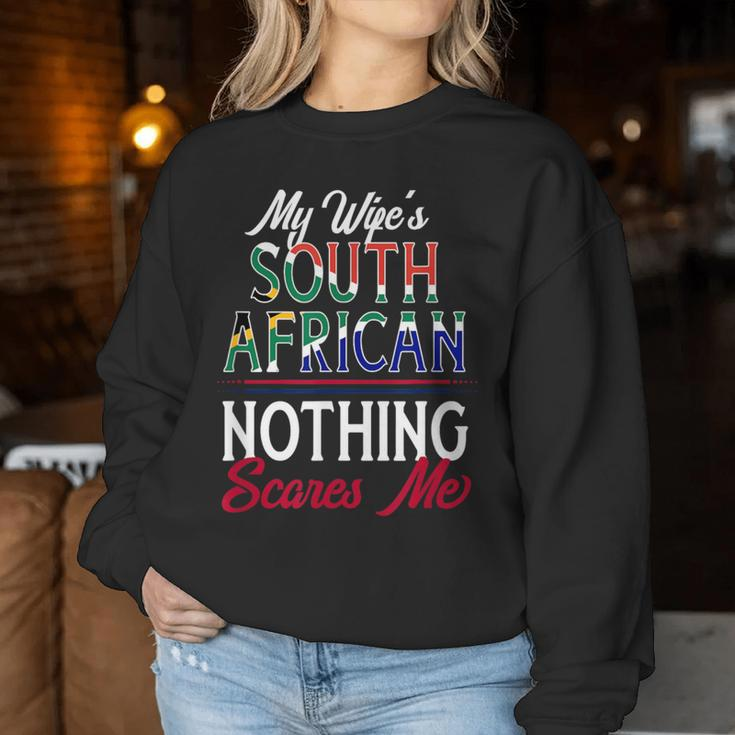 South African Wife South Africa Husband Anniversary Wedding Women Sweatshirt Funny Gifts