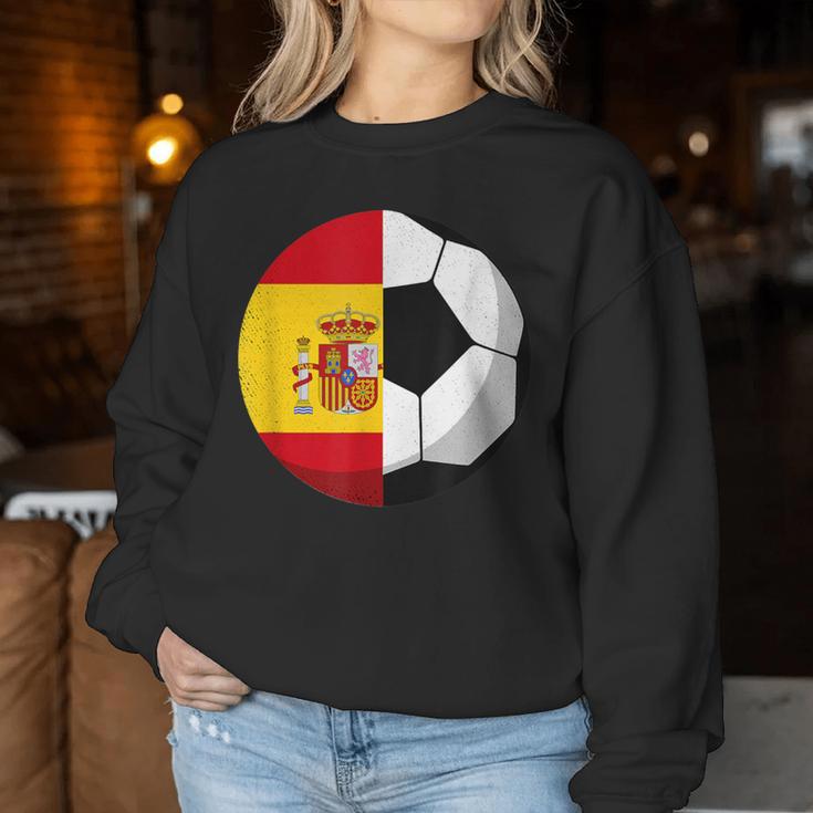 Spanien Flagge Fußball Mama Spanischer Fußball Papa Sweatshirt Frauen Lustige Geschenke