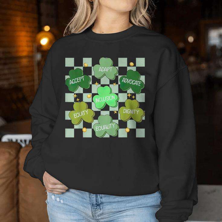 Special Education Teacher St Patrick's Day Special Aba Ed Women Sweatshirt Funny Gifts