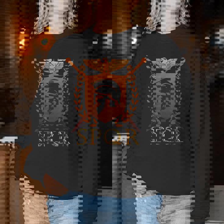 Spqr Camisa Para Amante Del Imperio Romano Historia De La Antigua Roma Sudadera Mujer Regalos divertidos