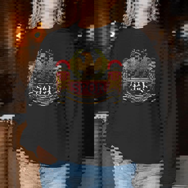 Spqr Legionario De Roma Imperio Romano Ejército Romano Sudadera Mujer Regalos divertidos