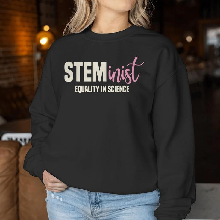 Steminist Equality In Science Stem Student Geek Women Sweatshirt Unique Gifts