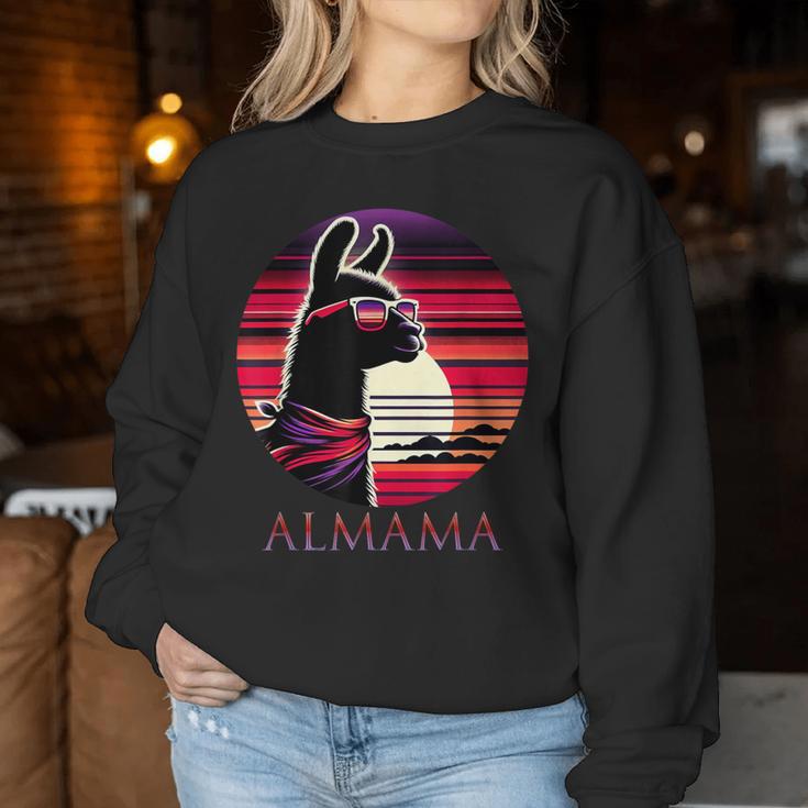 Stolze Alpaka Mama Almama Fan Liebhaberin Mama Frische Mama Sweatshirt Frauen Lustige Geschenke