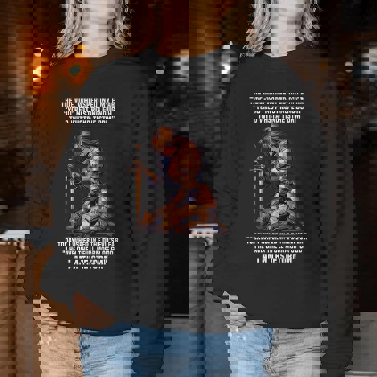 I Am The Storm Armor Of God Prayer Warrior Christian Woman Women Sweatshirt Unique Gifts
