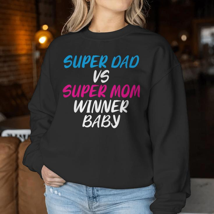 Super Dad Vs Super Mom Winner Baby For New Parents Women Sweatshirt Unique Gifts