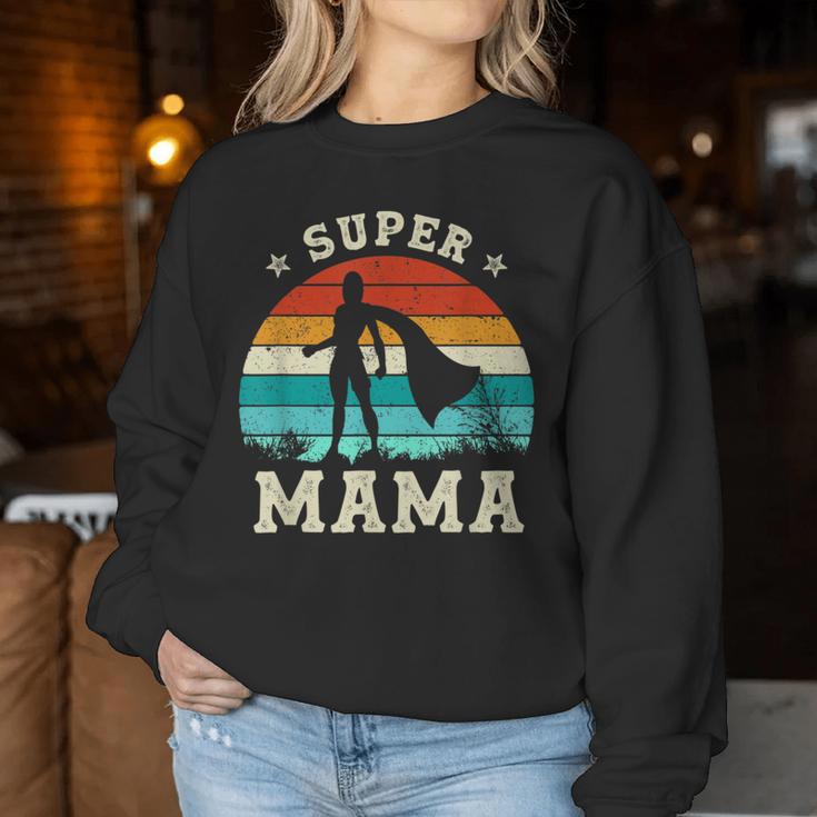 Super Mama Beste Mama Der Welt German Sweatshirt Frauen Lustige Geschenke