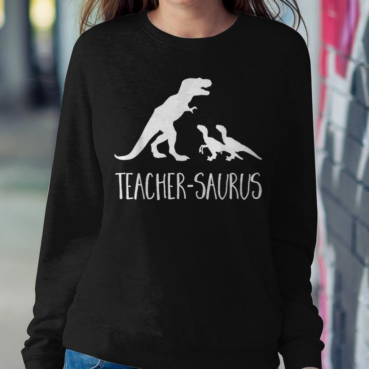 Teacher-Saurus T-Rex & Raptor Animal SchoolWomen Sweatshirt Unique Gifts