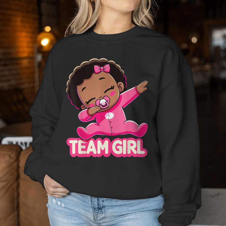 Team Girl Baby Announcement Gender Reveal Party Women Sweatshirt Personalized Gifts