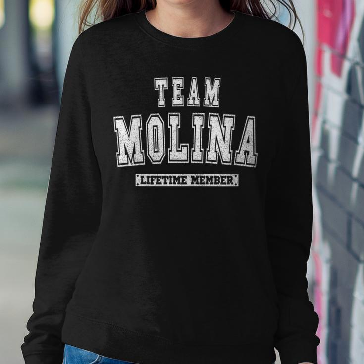 Team Molina Lifetime Member Family Last Name Women Sweatshirt Funny Gifts