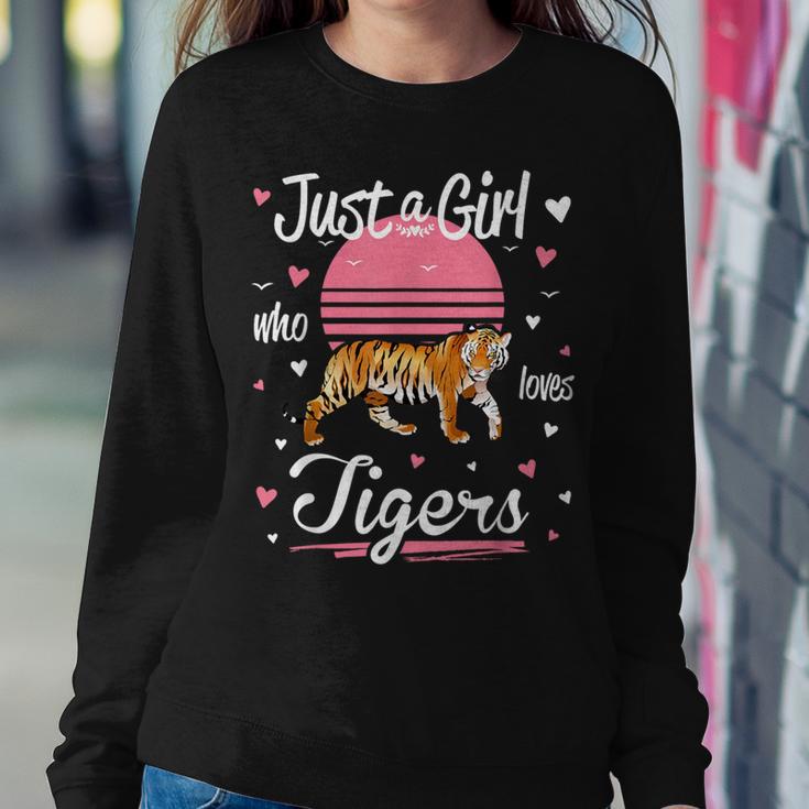 Tiger Just A Girl Who Loves Tigers Women Sweatshirt Unique Gifts