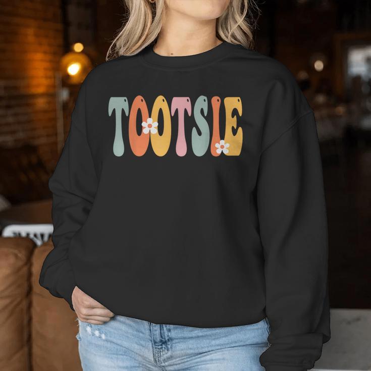 Tootsie Retro Groovy Mama Süße Lustige Oma Zum Muttertag Sweatshirt Frauen Lustige Geschenke