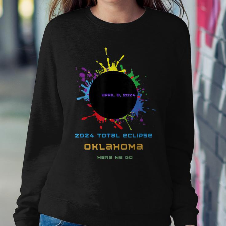Total Solar Eclipse 2024 Oklahoma Family Matching Women Sweatshirt Unique Gifts