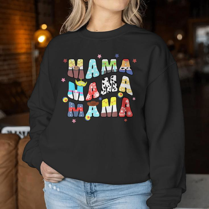 Toy Story Mama Boy Mom Mommy Groovy Happy Mother's Day Women Sweatshirt Funny Gifts