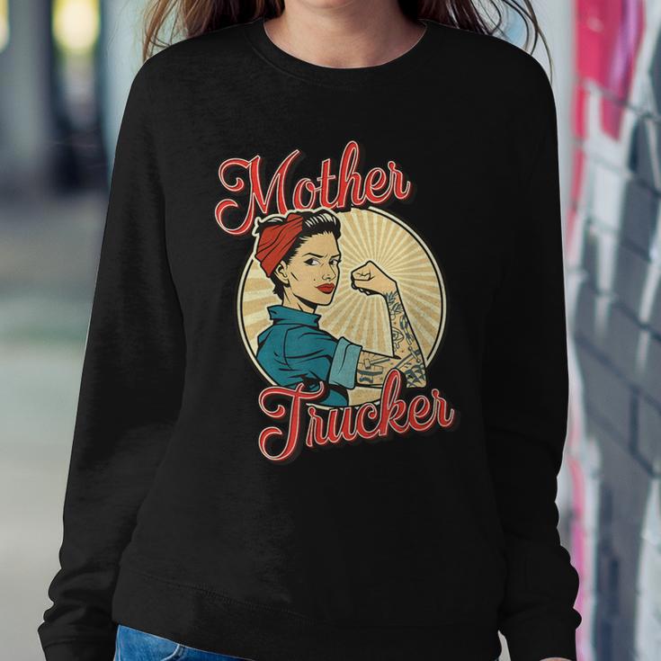 Truck Driver Mother Trucker Women Sweatshirt Unique Gifts