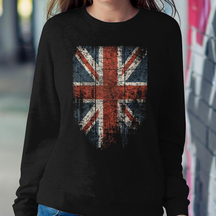 Union Jack Cool Distressed Uk British Flag Women Sweatshirt Unique Gifts
