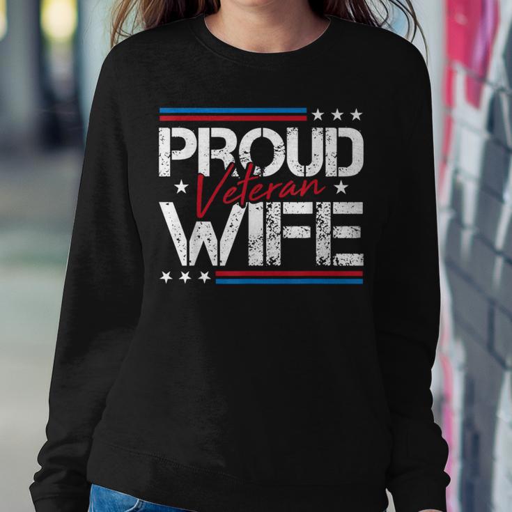 Veteran Proud Wife Army Cool Mother's Day Military Women Sweatshirt Unique Gifts