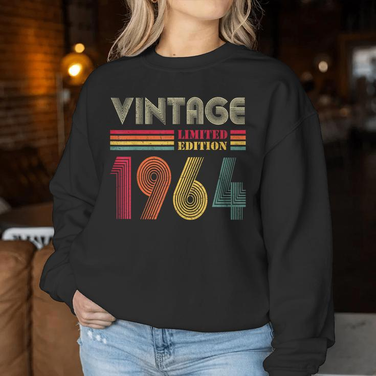 Vintage 1964 60Th Birthday 60 Years Old Women Sweatshirt Unique Gifts