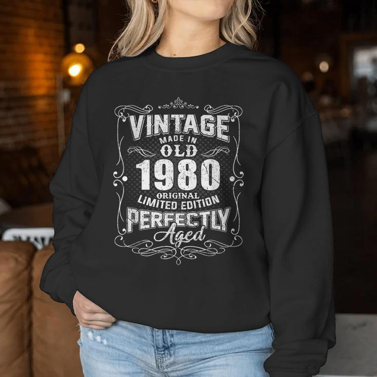 Vintage 1980 44Th Birthday 44 Year Old For Women Women Sweatshirt Unique Gifts