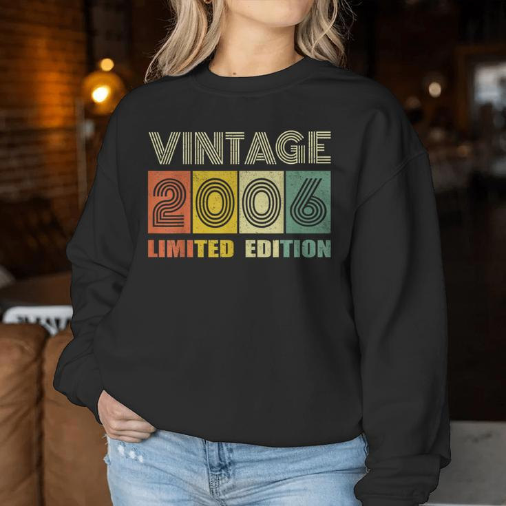 Vintage 2006 18 Years Old Boys And Girls 18Th Birthday Women Sweatshirt Unique Gifts