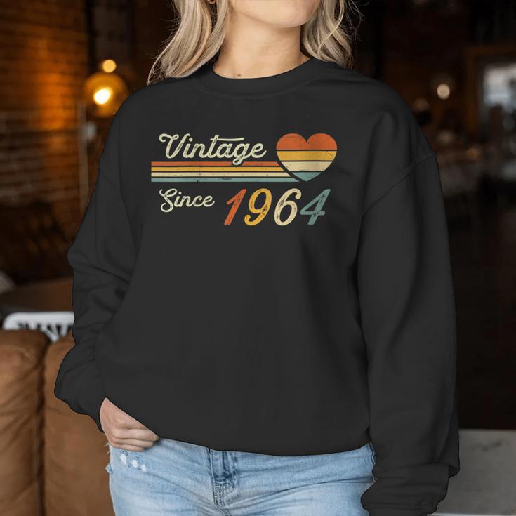 Vintage Born In 1964 Birthday Ladies Women Sweatshirt Unique Gifts