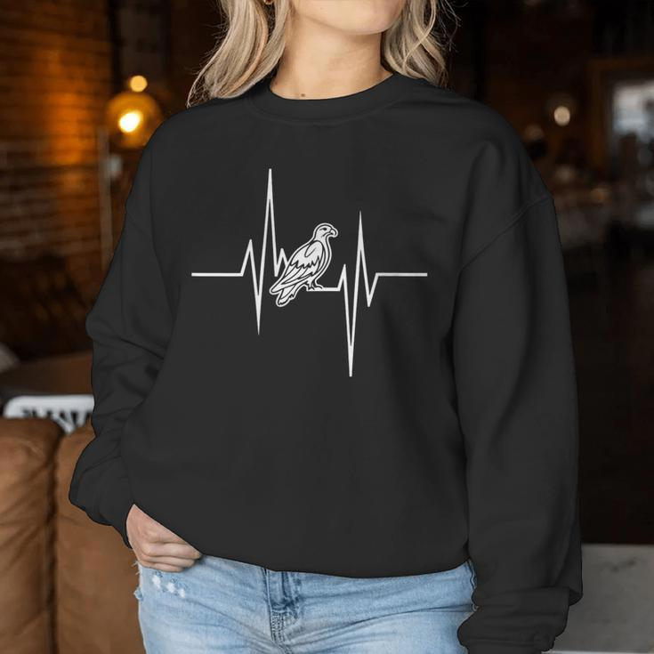 Vintage California Condor Heartbeat Women Sweatshirt Unique Gifts