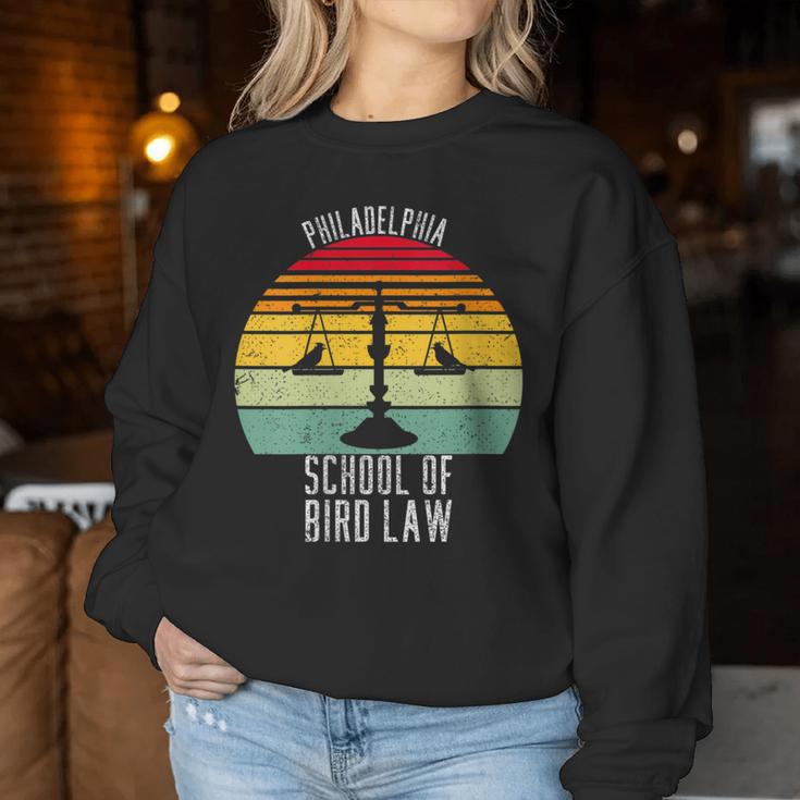 Vintage Distress Sunset Philadelphia School Of Bird Law Women Sweatshirt Unique Gifts