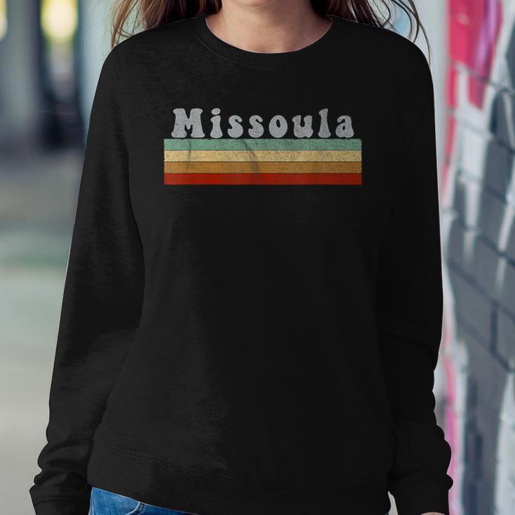 Vintage Retro 70S 80S Missoula MontanaWomen Sweatshirt Unique Gifts