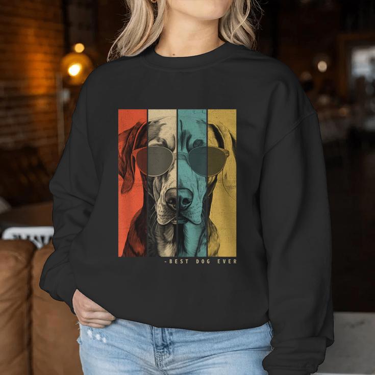 Vintage Weimaraner Hund Mama Papa Kinder Männer Frauen Sweatshirt Frauen Lustige Geschenke