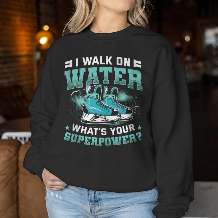 Walk On Water Figure Skating Women Sweatshirt Unique Gifts