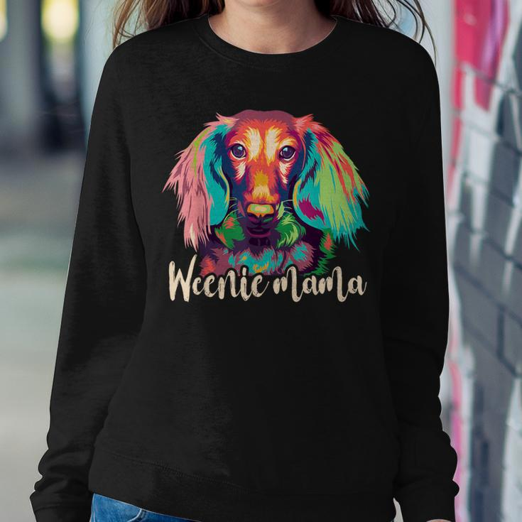 Weenie Mama Dachshund Mom Weiner Dog Lover Women Sweatshirt Unique Gifts