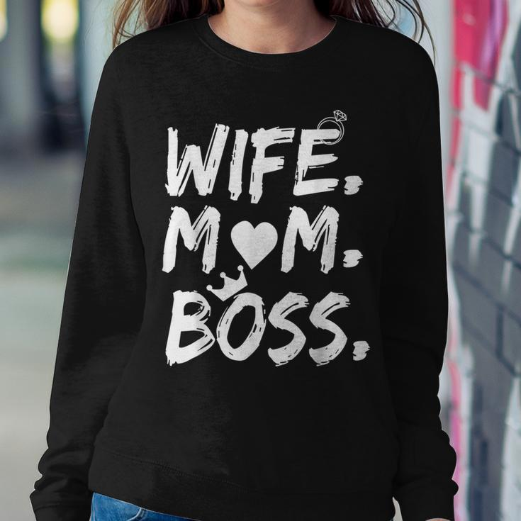 For Wife Mom Boss Mother's Day Women Sweatshirt Unique Gifts