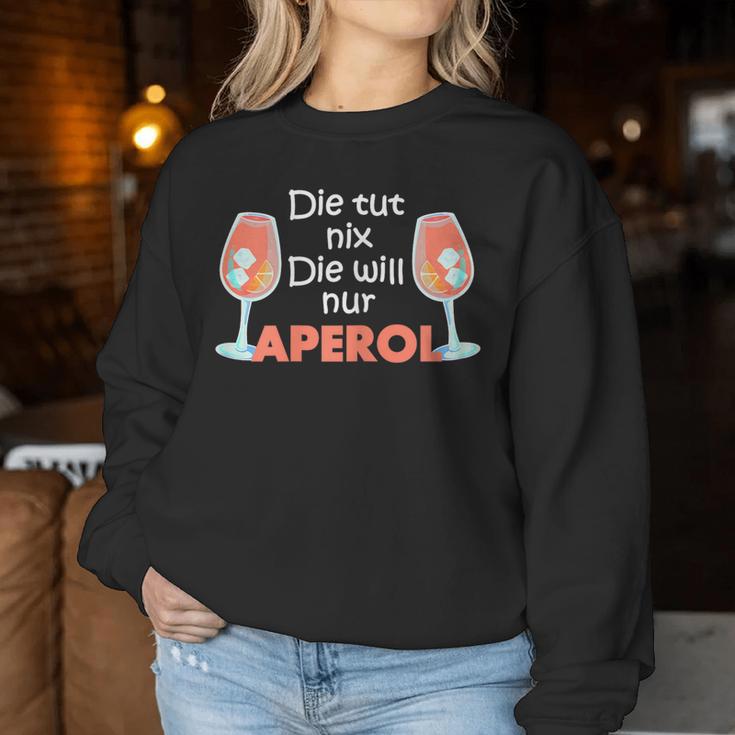 Women's Aperol Spritz Summer Cocktail Aperol Mama Sweatshirt Frauen Lustige Geschenke