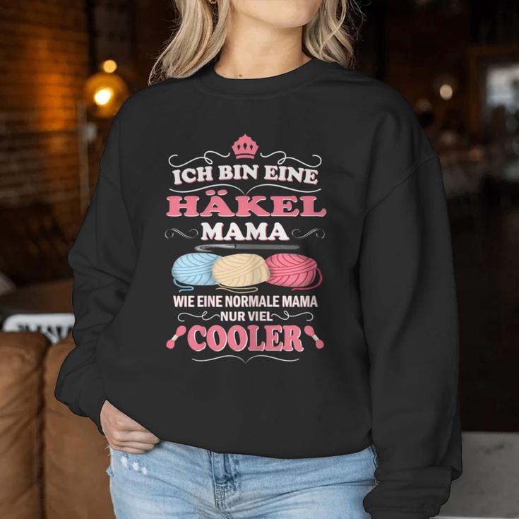 Women's Crochet Mama Wie Normal Mama Nuriel Cooler Crochet Sweatshirt Frauen Lustige Geschenke