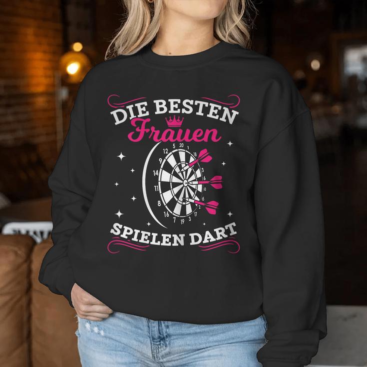 Women's Dart Saying Besten Dart Player Sweatshirt Frauen Lustige Geschenke