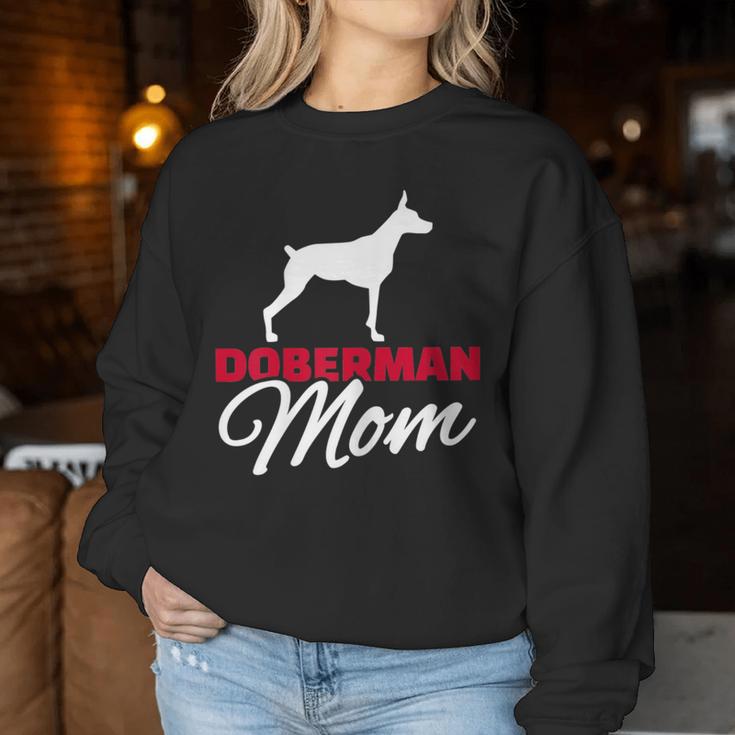 Women's Dobermann Mama Sweatshirt Frauen Lustige Geschenke