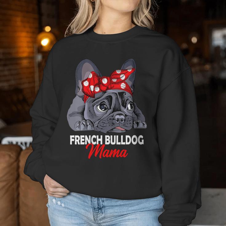 Women's French Bulldog Mum Frenchie Woman Sweatshirt Frauen Lustige Geschenke