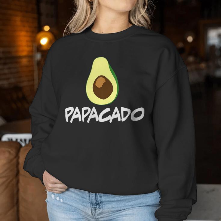 Women's Papacado Avocado Father Dad Avocados Sweatshirt Frauen Lustige Geschenke