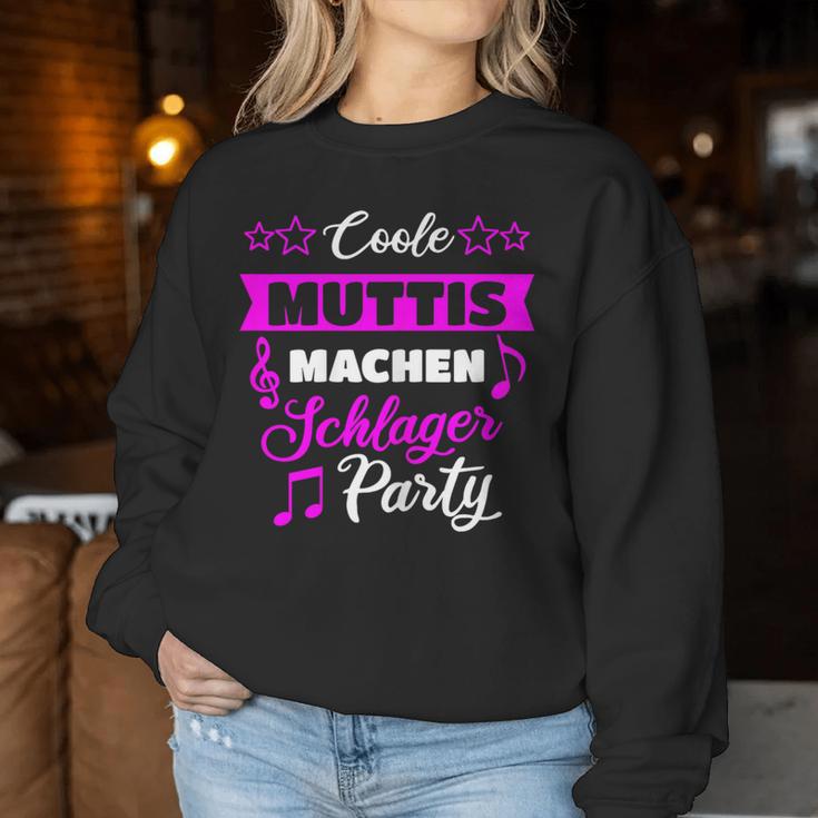 Women's Schlager Party Outfit Schlager Fan Mother Mum S Sweatshirt Frauen Lustige Geschenke