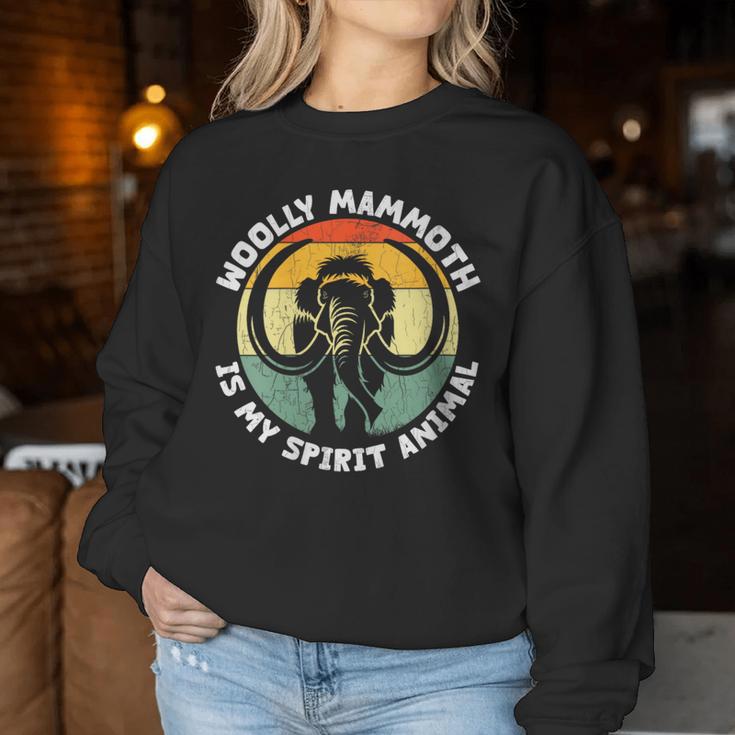 Woolly Mammoth Is My Spirit Animal Vintage Women Sweatshirt Unique Gifts