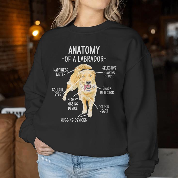 Yellow Chocolate Lab Black Fox Red Dad Mom Labrador Anatomy Women Sweatshirt Unique Gifts