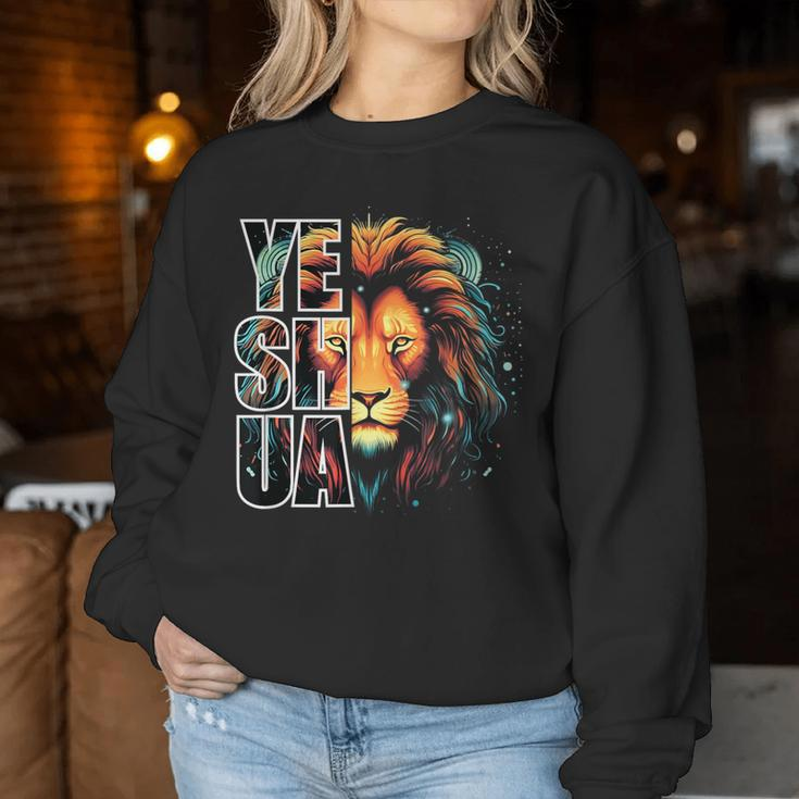 Yeshua Lion Of Judah Fear Bible Christian Religious Women Sweatshirt Unique Gifts