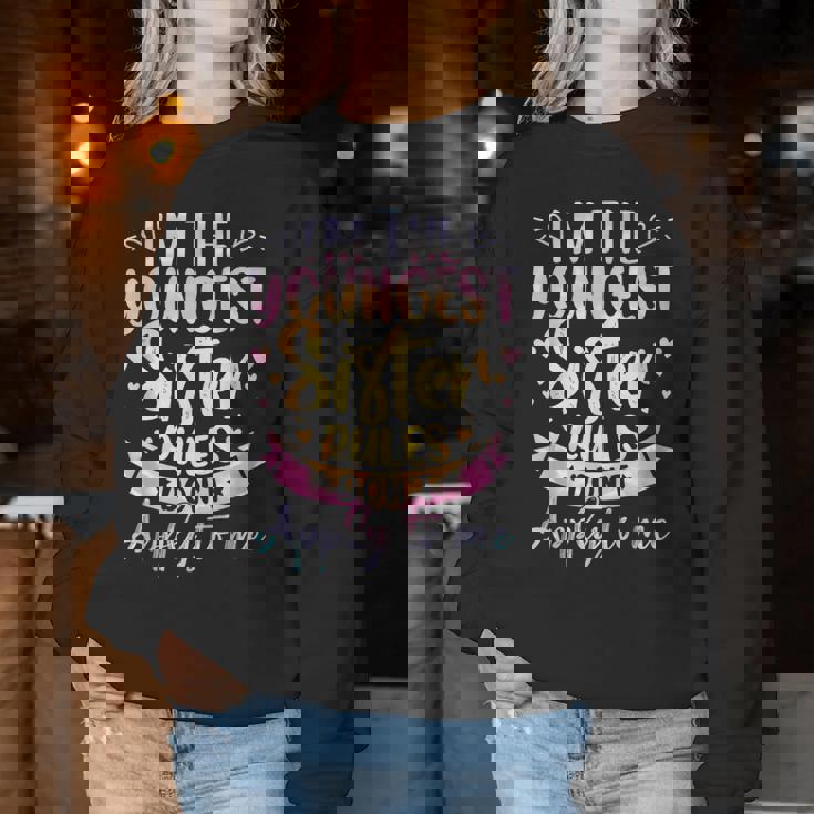 Youngest Sister Rules Don't Apply To Me Tie Dye Sister Women