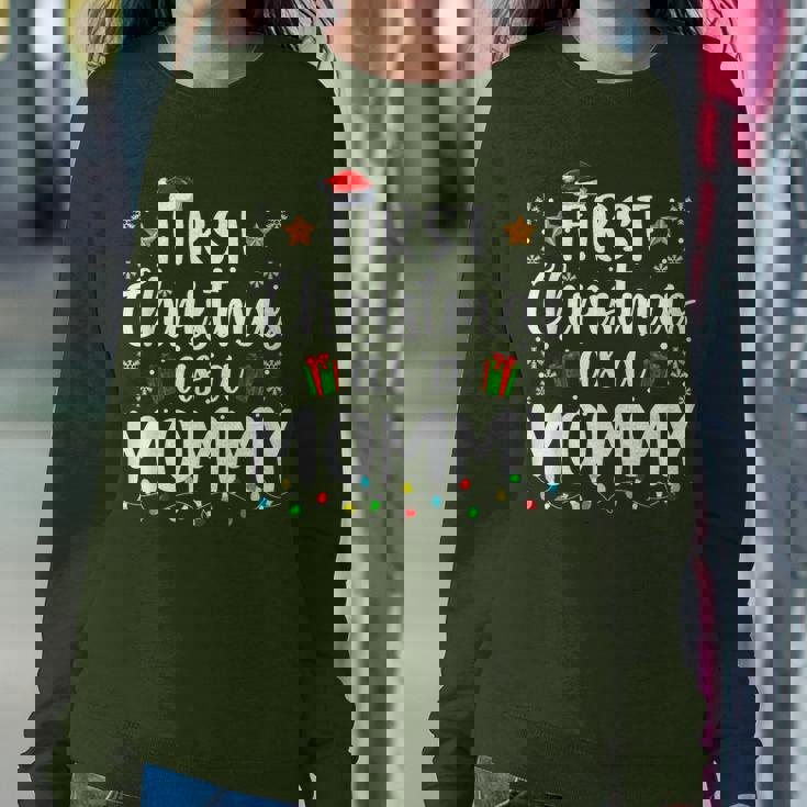 1St First Christmas As A Mommy New Parents Christmas Xmas Women Sweatshirt Unique Gifts