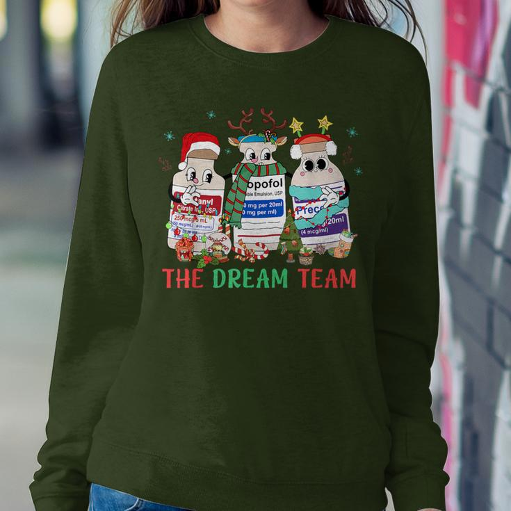 The Dream Team Intensive Care Unit Icu Rn Nurse Christmas Women Sweatshirt Funny Gifts