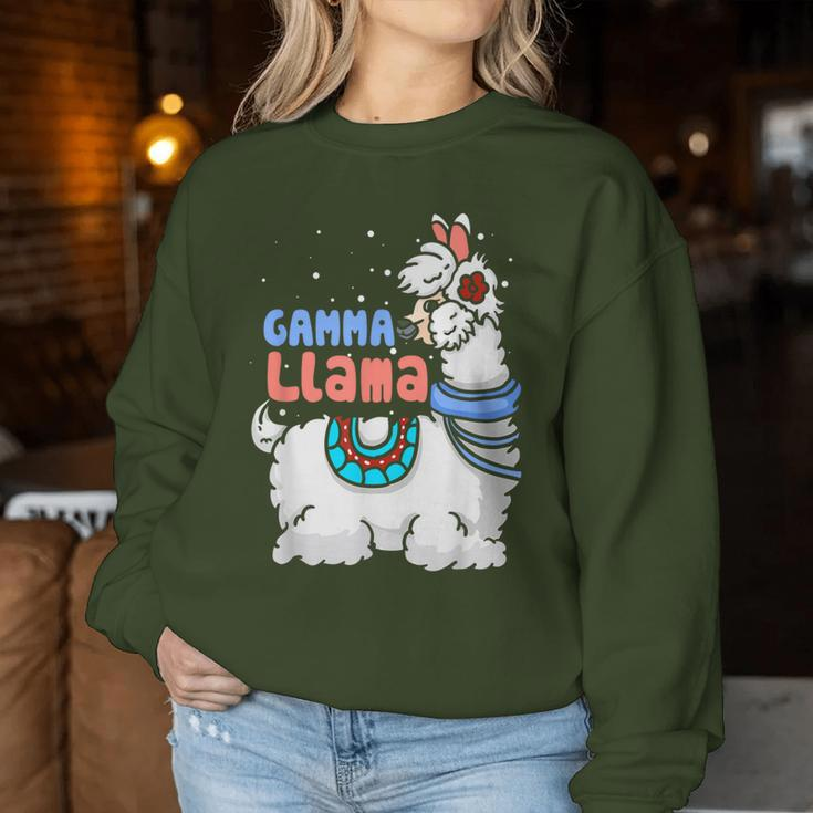 Gamma Llama Matching Family Christmas Pajamas Women Sweatshirt Unique Gifts