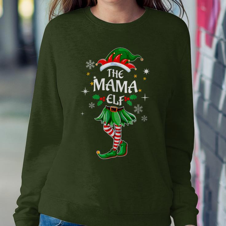 I'm The Mama Elf Cute Family Christmas Matching Women Sweatshirt Funny Gifts